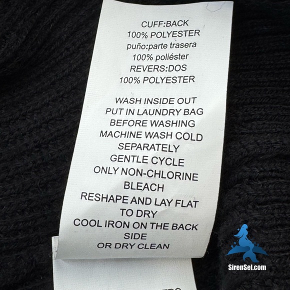 1126 Michael Kors Faux Fur Cuff Sweater Size L - Black/Leopard - Picture 12 of 14